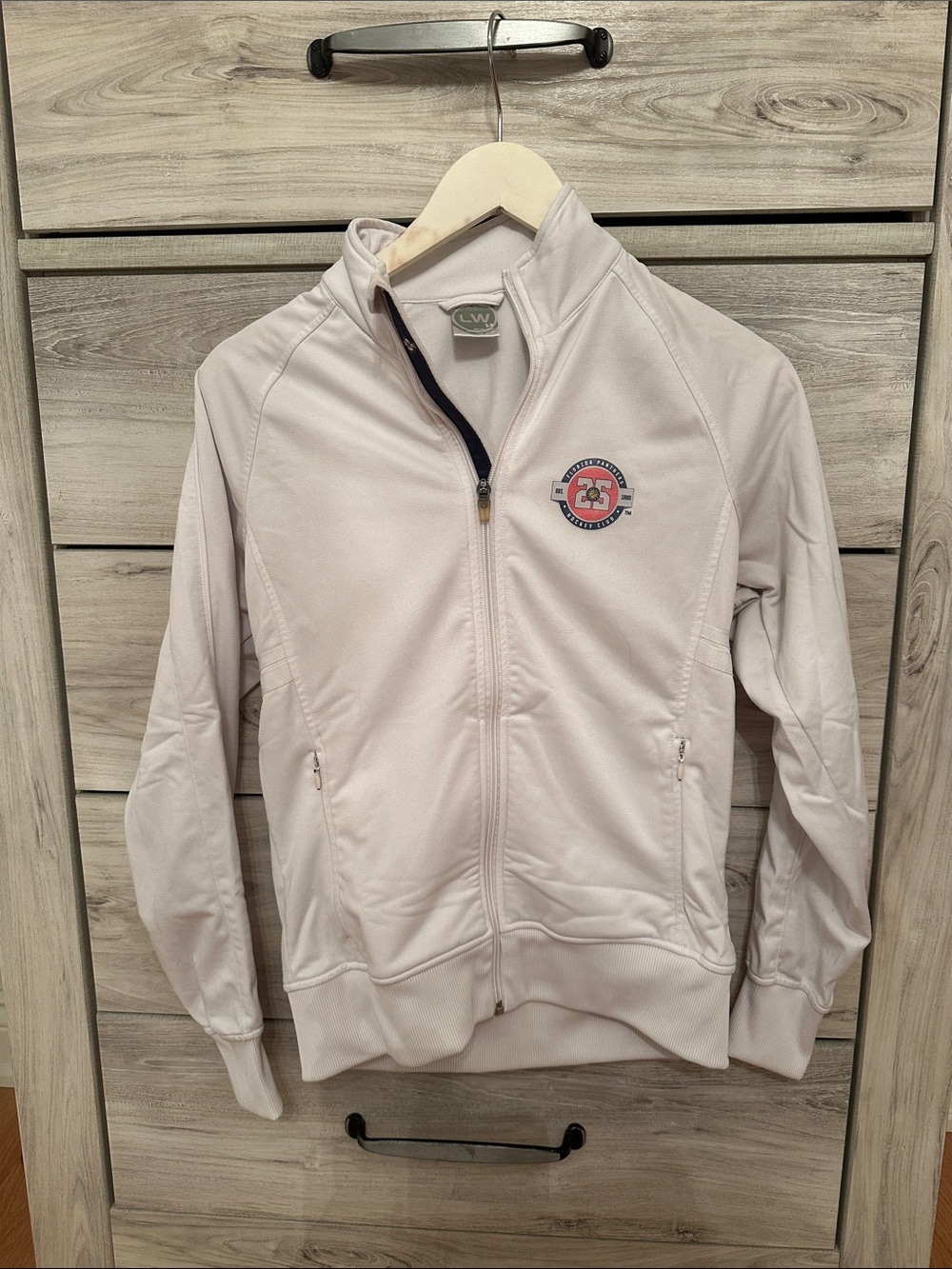 Florida Panthers White Zip-Up Track Jacket
